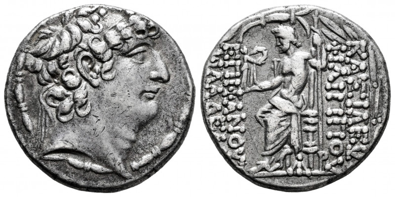 Seleukid Kingdom. Philip I Philadelphos. Tetradrachm. 88 BC. Antioch. (SC-2463)....