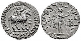 Indo-Skythians. Azes II. Tetradrachm. 35-5 BC. (Mitchiner-750 similar). Ag. 9,25 g. Almost XF. Est...100,00. 

Spanish Description: Indoescitas. Aze...