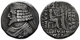 Kingdom of Parthia. Phraates IV. Tetradrachm. 38/7-2 BC. Seleukeia on the Tigris. (Sellwood-51.22). (Shore-271). Anv.: Diademed bust left. Rev.: Phraa...