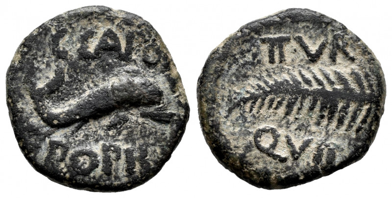 Carthage Nova. Half unit. 50-30 BC. Cartagena (Murcia). (Abh-570). (Acip-2526). ...