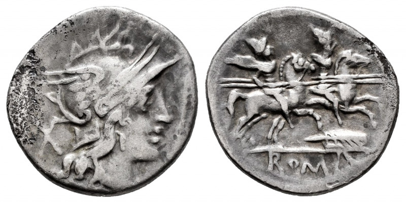 Anonymous. Denarius. 200-190 BC. Uncertain mint. (Ffc-25). (Craw-130/1a 1b). (Ca...