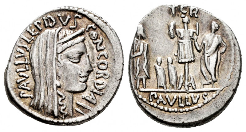 Aemilius. Paullus Aemilius Lepidus. Denarius. 62 BC. Rome. (Ffc-126). (Craw-415/...