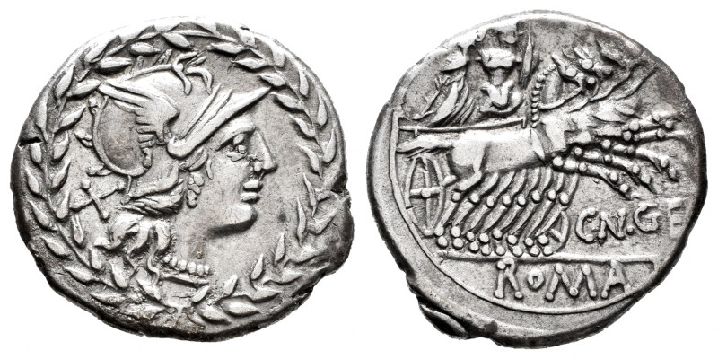Gellius. Cnaeus Gellius. Denarius. 138 BC. Rome. (Ffc-740). (Craw-232). (Cal-610...