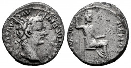 Tiberius. Denarius. 14-37 AD. Lugdunum. (Ric-26). (Seaby-16). Ag. 3,75 g. Choice F. Est...70,00. 

Spanish Description: Tiberio. Denario. 14-37 d.C....