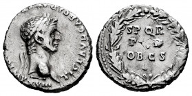 Claudius. Denarius. 50-51 AD. Lugdunum. (Ric-60). (Ch-94). Anv.: TI CLAVD CAESAR AVG (P M TR P X P) P IMP XVIII. Laureate head right. Rev.: SPQR / P P...