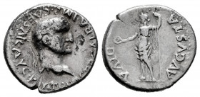 Galba. Denarius. 68 AD. Tarraco. (Ric-I 55 (Aureus)). Anv.: SER GALBA IMP CAESAR AVG P M TR P, laureate head right. Rev.: DIVA AVGVSTA, Livia standing...