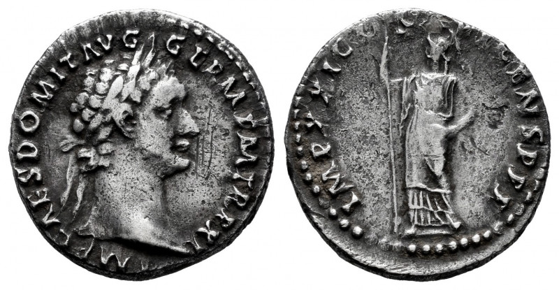 Domitian. Denarius. 90 AD. Rome. (Ric-732). (Bmcre-192). (Rsc-272). Anv.: IMP CA...