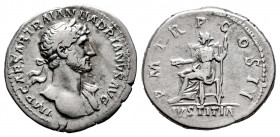 Hadrian. Denarius. 118 AD. Rome. (Ric-42). (Seaby-877). Rev.: P M TR P COS II / IVSTITIA. Ag. 3,38 g. VF. Est...50,00. 

Spanish Description: Adrian...