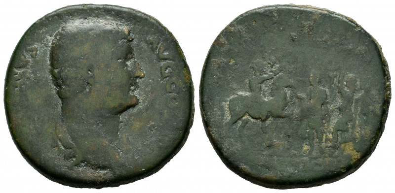 Hadrian. Sestertius. 134-138 AD. Rome. (Ric-929). Rev.: EXERCITVS RAETICVS / SC....