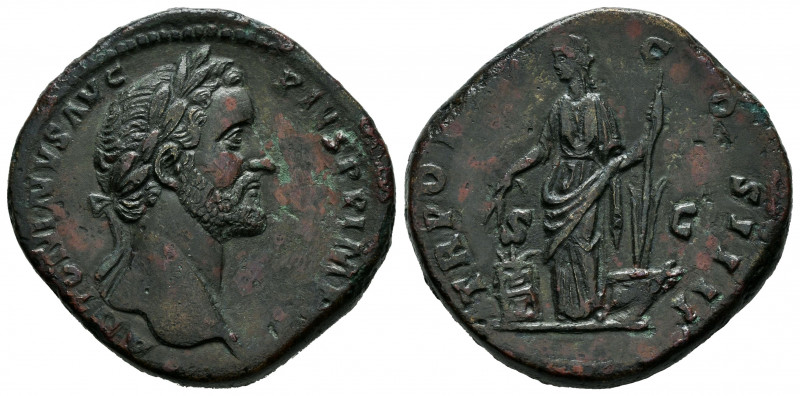 Antoninus Pius. Sestertius. 157-157 AD. Rome. (Ric-III 981). (Bmcre-2038). Anv.:...