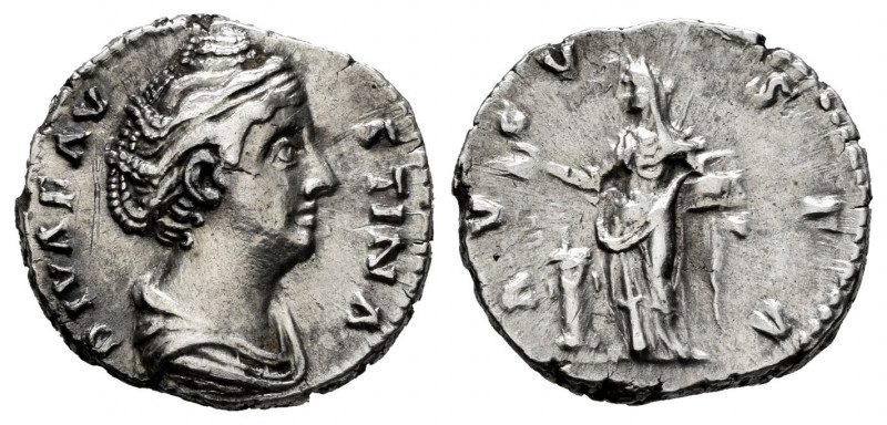 Faustina Senior. Denarius. 147 AD. Rome. (Spink-4589). (Ric-373). (Seaby-124). R...