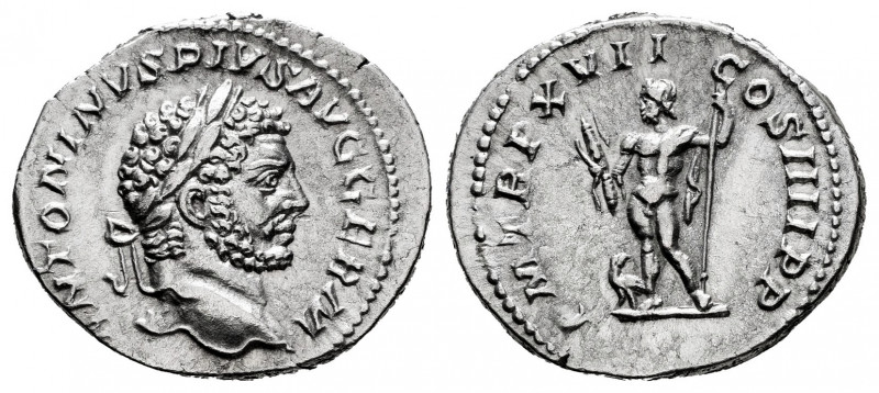 Caracalla. Denarius. 214 AD. Rome. (Ric-240). (Bmcre-94). (Rsc-239). Anv.: ANTON...