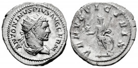Caracalla. Antoninianus. 215 AD. Rome. (Ric-IV 311d). (Bmcre-80/81). (Rsc-608c). Anv.: ANTONINVS PIVS AVG GERM, radiate and draped bust to right. Rev....