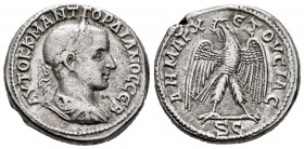 Gordian III. Seleucis and Pieria. Tetradrachm. 238-240 AD. Antioch. (Prieur-282). (McAlee-860). Anv.: AYTOK K M ANT ΓOPΔIANOC CЄB, laureate, draped an...