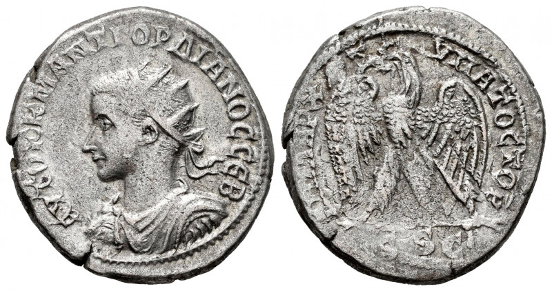 Gordian III. Seleucis and Pieria. Tetradrachm. 238-244 AD. Antioch. (Prieur-290)...