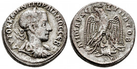 Gordian III. Seleucis and Pieria. Tetradrachm. 238-240 AD. Antioch. (Prieur-295). (McAlee-872). Anv.: AYTOK K M ANT ΓOPΔIANOC CЄB, laureate, draped an...