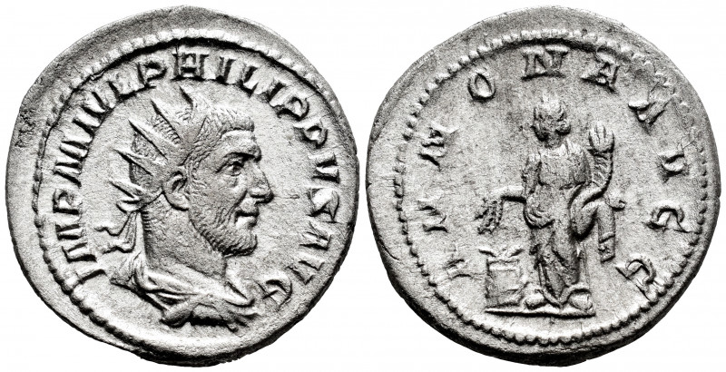 Philip I. Antoninianus. 244-247 AD. Rome. (Ric-28c). (Rsc-25). Anv.: IMP M IVL P...