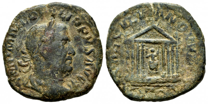 Philip I. Sestercio. 248 AD. Rome. (Spink-9015). Rev.: SAECVLVM NOVVM S C. Templ...