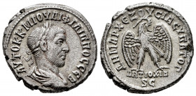 Philip I. Seleucis and Pieria. Tetradrachm. 248 AD. Antioch. (Prieur-371). Anv.: AYTOK K M IOYΛI ΦIΛIΠΠOC CEB, laureate, draped & cuirassed bust right...