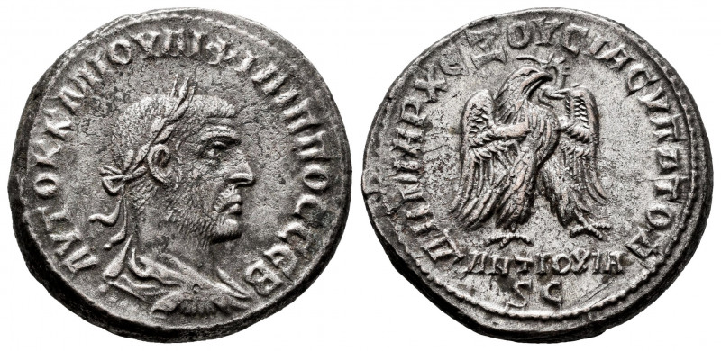 Philip I. Seleucis and Pieria. Tetradrachm. 248 AD. Antioch. (Prieur-445). (McAl...