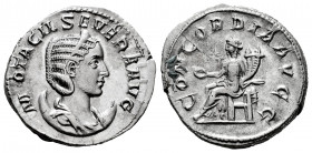 Otacilia Severa. Antoninianus. 246-248 AD. Rome. (Ric-IV 125c). (Rsc-4). Anv.: M OTACIL SEVERA AVG, diademed and draped bust to right, set on crescent...