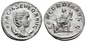 Otacilia Severa. Antoninianus. 246-248 AD. Rome. (Ric-IV 125c). (Rsc-4). Anv.: M OTACIL SEVERA AVG, diademed and draped bust to right, set on crescent...