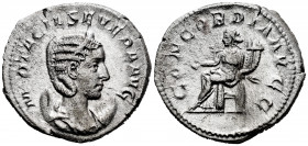 Otacilia Severa. Antoninianus. 246-248 AD. Rome. (Ric-125c). (Rsc-4). Anv.: M OTACIL SEVERA AVG, diademed and draped bust to right, set on crescent. R...