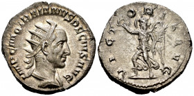 Trajan Decius. Antoninianus. 249-251 AD. Rome. (Ric-29c). (Rsc-113a). Anv.: IMP C M Q TRAIANVS DECIVS AVG, radiate and cuirassed bust right . Rev.: VI...
