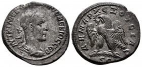 Trajan Decius. Seleucis and Pieria. Tetradrachm. 249-250 AD. Antioch. (Prieur-Unlisted). (McAlee-Unlisted). Anv.: ΑΥΤ Κ Γ ΜЄ ΚΥ ΤΡΑΙΑΝΟϹ ΔЄΚΙΟϹ ϹЄΒ, L...