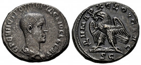 Herennius Etruscus. Tetradrachm. 251 AD. Antioch. (McAlee-1153a). (Prieur-628). Anv.: ЄPЄNN ЄTPOY MЄ KY ΔЄKIOC KЄCAP, bare headed, draped bust of Here...