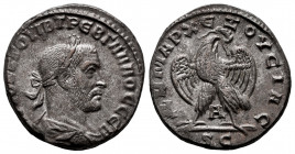 Trebonianus Gallus. Seleucis and Pieria. Tetradrachm. 251 AD. Antioch. (Prieur-657). (McAlee-1173a). Anv.: AVTOK K Γ OVIB TPЄB ΓAΛΛOC CЄB, Laureate, d...