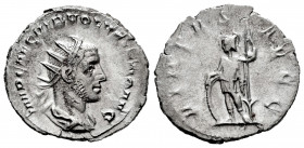 Volusian. Antoninianus. 215-253 AD. Rome. (Ric-IV 186). (Rsc-135). Anv.: IMP CAE C VIB VOLVSIANO AVG, radiate, draped and cuirassed bust to right. Rev...
