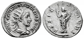 Volusian. Antoninianus. 252 AD. Rome. (Ric-205). (Rsc-32). Rev.: FELICITAS PVBL, Felicitas standing left, holding long caduceus and cornucopiae. Ag. 4...