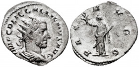 Gallienus. Antoninianus. 253-255 AD. Rome. (Spink-10303). (Ric-155). (Seaby-754). Rev.: PAX AVGG. Pax standing left holding olive-branch and transvers...