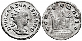 Valerian II. Antoninianus. 258 AD. Rome. (Spink-10608). (Ric-24). (Seaby-23). Rev.: CONSACRATIO. Ag. 3,19 g. Choice VF. Est...110,00. 

Spanish Desc...