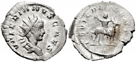 Valerian II. Antoninianus. 257-258 AD. Cologne. (Spink-10731). (Ric-3). (Seaby-26). Rev.: IOVI CRESCENTI. Jupiter on goat to the right. Ag. 2,97 g. Ch...
