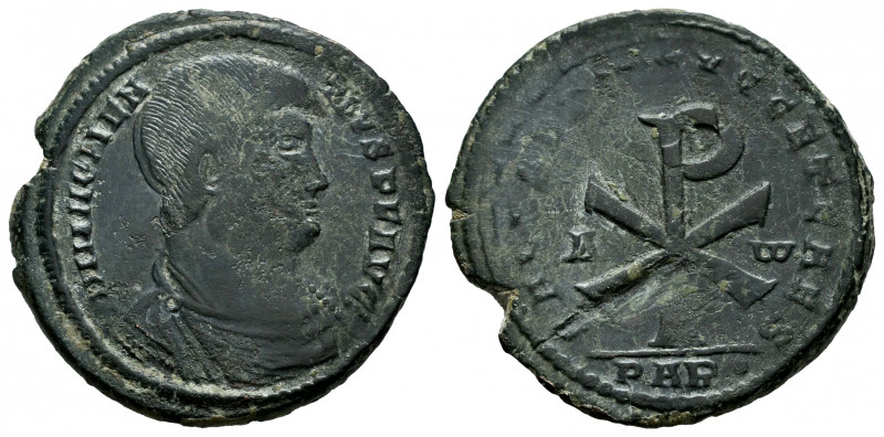 Magnentius. Follis. 350-353 AD. Arelate. (Ric-188). Anv.: D N MAGNENTIVS P F AVG...