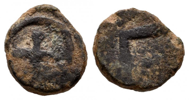 Heraclius. 3 Nummi. 618-628 AD. Alexandria. (Sear-856). (Mib-214). Anv.: Cross w...