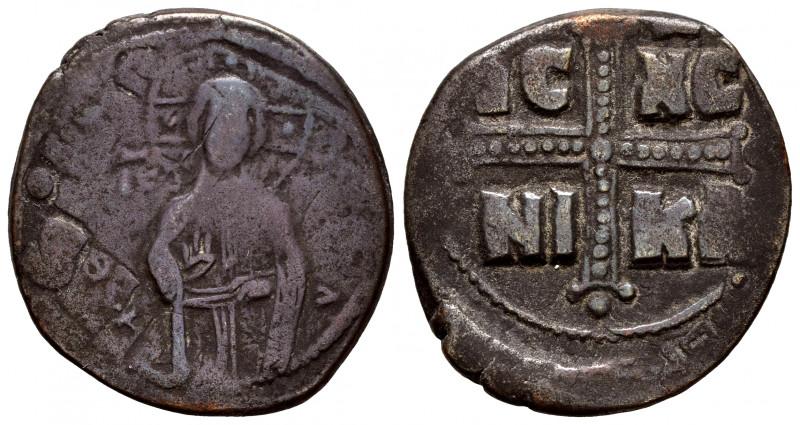 Follis. 1034-1041 d.C. Constantinople. (Doc-C 1/48). (Sear-1825). Anv.: Christ A...