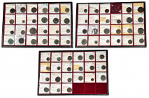 Lot of 69 coins from Hispania Antigua. Advanced old collection with a great variety of modules and mints as: Arecoratas, Bilbilis, Calagurris, Carmo (...