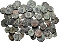 Lot of 60 small bronzes from the Roman Empire. TO EXAMINE. F/Choice VF. Est...300,00. 

Spanish Description: Lote de 60 pequeños bronces del Imperio...