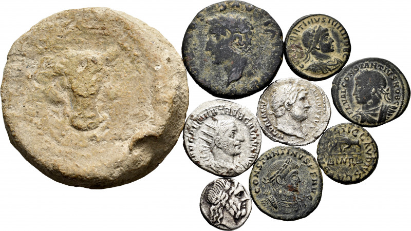 Lot of 9 Hispanic Roman and Roman Empire coins. Contains Great Lead from the ser...