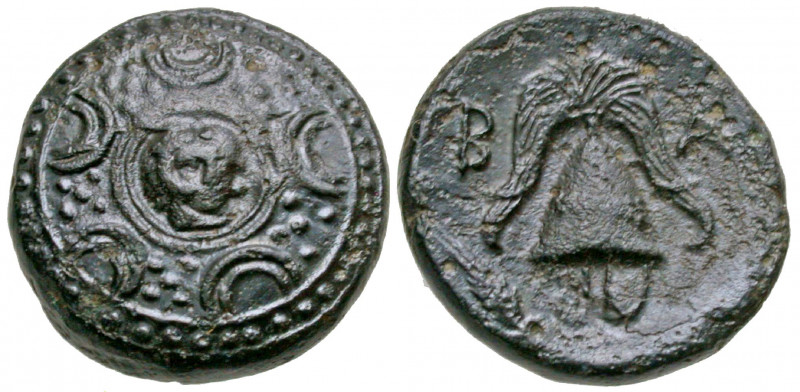 Macedonian Kingdom. Alexander III the Great. 336-323 B.C. AE half unit (16.1 mm,...
