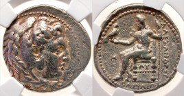 Macedonian Kingdom. Philip III Arrhidaios. 323-317 B.C. AR tetradrachm (17.07 g). In the name and types of Alexander III. Babylon mint, struck under A...