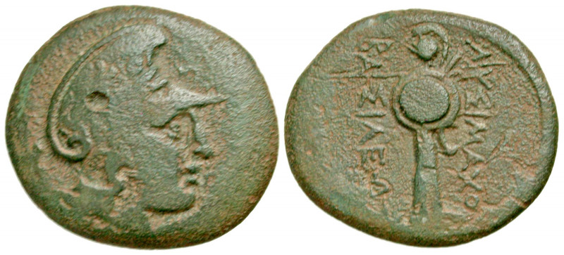 Thracian Kingdom. Lysimachos. As King, 306-281 B.C. AE 23 (23 mm, 5.84 g, 11 h)....