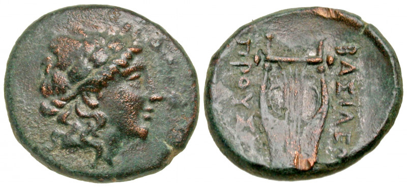 Bithynian Kingdom. Prusias I. 238-183 B.C. AE 20 (20.1 mm, 5.59 g, 7 h). Laureat...
