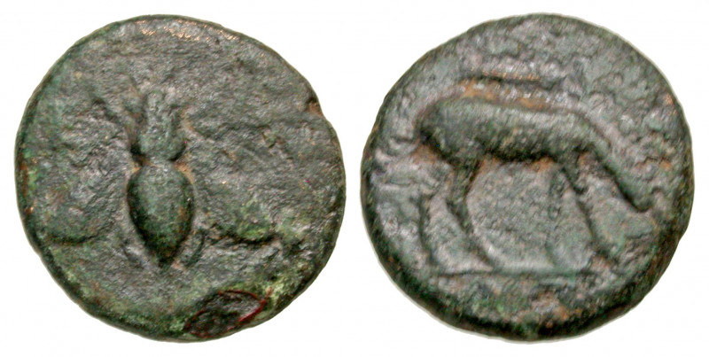 Ionia, Ephesos. Civic issue. 280-258 B.C. AE 17 tetrachalkon (17.2 mm, 3.80 g, 1...