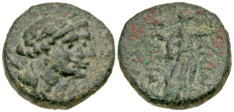 Pamphylia, Perge. 2nd-1st centuries B.C. AE 18 (17.5 mm, 4.60 g, 12 h). Jugate h...