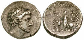 Cappadocian Kingdom. Ariarathes X. 42-36 B.C. AR drachm (16 mm, 3.82 g, 1 h). Mint A (Eusebeia), dated RY 5 = 37 B.C. Diademed head right / BAΣIΛEΩΣ A...