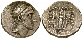 Cappadocian Kingdom. Ariarathes X. 42-36 B.C. AR drachm (16.2 mm, 3.83 g, 1 h). Mint A (Eusebeia), dated RY 5 = 37 B.C. Diademed head right / BAΣIΛEΩΣ...